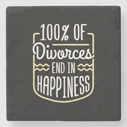 弁護士が離婚すると幸せになる ストーンコースター (正面)