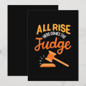 弁護士たち 注目 こちらが裁判官 招待状 (正面/裏面)