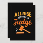 弁護士たち 皆立ちなさい 裁判官がおいでになる 招待状 (正面/裏面)