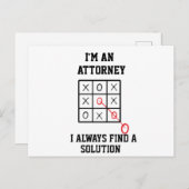 弁護士です いつだって解決策を見つける ポストカード (正面/裏面)