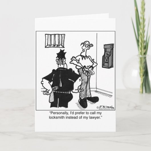弁護士ではなく錠前屋を呼ぶ カード (正面)