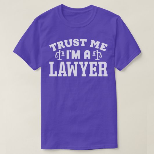 弁護士として頼む Tシャツ (デザイン正面)