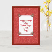 弁護士とスタッフのクリスマスカード カード (黄色い花)