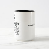弁護士とパーソナライズされたコーヒーギフト ツートーンマグカップ (中央)
