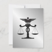 弁護士と医者のユニオン結婚式招待状 招待状 (裏面)