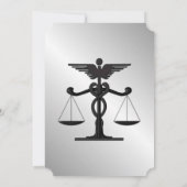 弁護士と医者の結婚式招待状 招待状 (裏面)