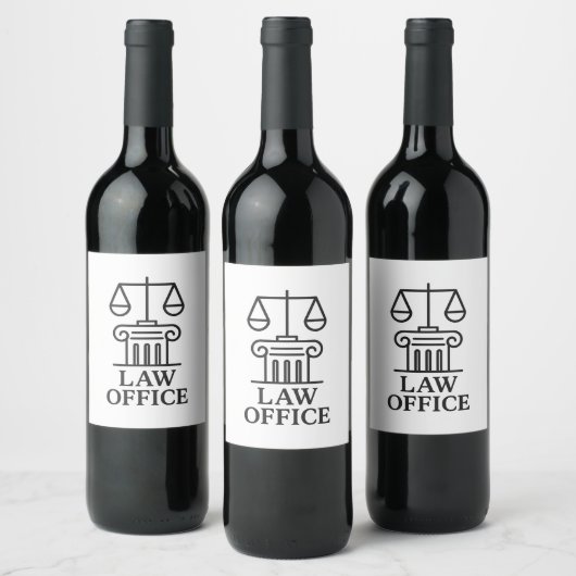 弁護士と法的デザイン ワインラベル (ボトル)