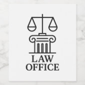 弁護士と法的デザイン ワインラベル (シングルラベル)