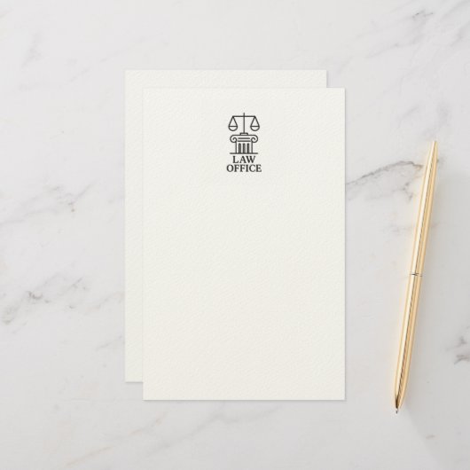 弁護士と法的デザイン 便箋 (正面/裏面インサイチュ)