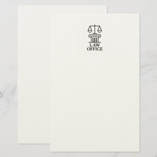弁護士と法的デザイン 便箋 (正面/裏面)