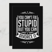 弁護士と離婚できる 招待状 (正面/裏面)