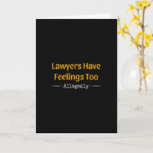 弁護士にも感覚がある – 弁護士 カード (黄色い花)