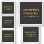 弁護士にも感覚がある – 弁護士 シール (正面)