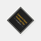 弁護士にも感覚がある – 弁護士 スタンダードカクテルナプキン (角)