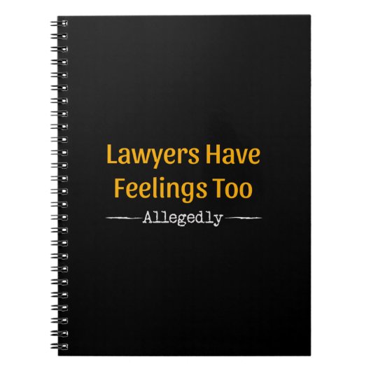 弁護士にも感覚がある – 弁護士 ノートブック (正面)