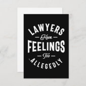 弁護士にも感覚がある。RSVPカードの申し立て 出欠カード (正面/裏面)