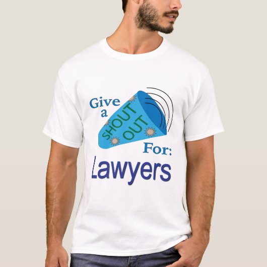 弁護士に大声を出す Tシャツ (正面)