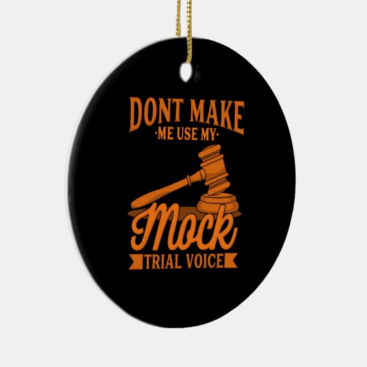 弁護士に模擬裁判の声を使わせるな セラミックオーナメント (右)