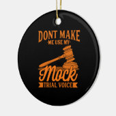 弁護士に模擬裁判の声を使わせるな セラミックオーナメント (左)