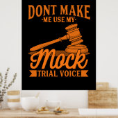 弁護士に模擬裁判の声を使わせるな ポスター (キッチン)