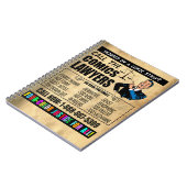 「弁護士に電話漫画」ノートブック ノートブック (左側)