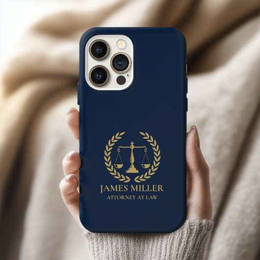 弁護士のためのオーダーメイドの携帯ケース　法学生へのプレゼントに最適 iPhoneケース