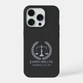 弁護士のためのパーソナライズされた弁護士用携帯ケースギフト iPhoneケース (裏面)