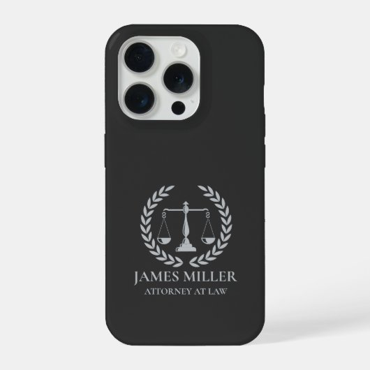 弁護士のためのパーソナライズされた弁護士用携帯ケースギフト iPhoneケース (裏面)
