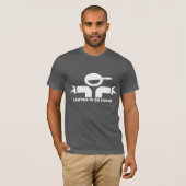 弁護士のための名言付き面白いTシャツ Tシャツ (正面フル)