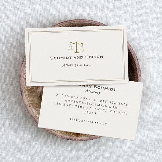 弁護士のはかりで測JUstice不平衡 名刺