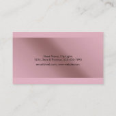 弁護士のばら色の金ゴールドの金属ホイルの法的スケール 名刺 (裏面)