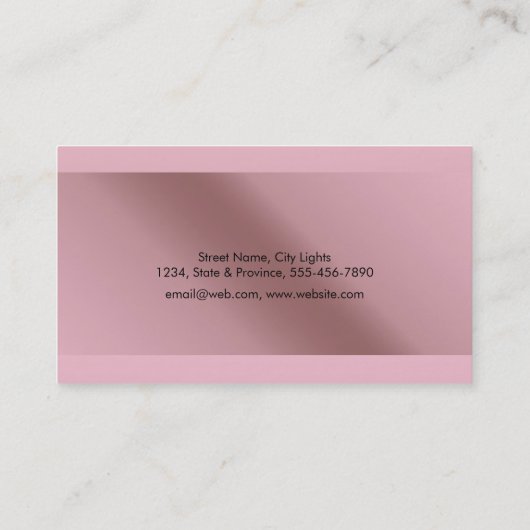 弁護士のばら色の金ゴールドの金属ホイルの法的スケール 名刺 (裏面)