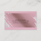 弁護士のばら色の金ゴールドホイルの金属の法的スケール 名刺 (裏面)