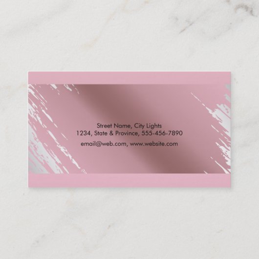 弁護士のばら色の金ゴールドホイルの金属の法的スケール 名刺 (裏面)