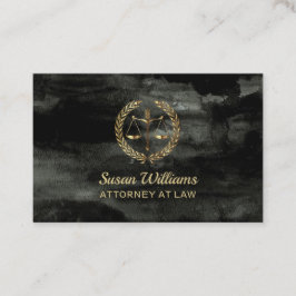 弁護士のアクアレル黒と金 名刺