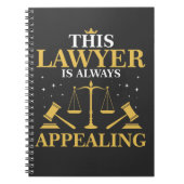 弁護士のギフトの法律学校の卒業の新しい弁護士 ノートブック (正面)