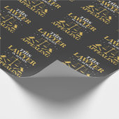弁護士のギフトの法律学校の卒業の新しい弁護士 ラッピングペーパー (角)