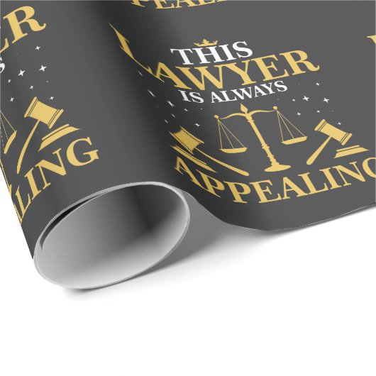 弁護士のギフトの法律学校の卒業の新しい弁護士 ラッピングペーパー (ロールコーナー)