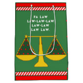 弁護士のクリスマス休暇 ミディアムペーパーバッグ (裏面)