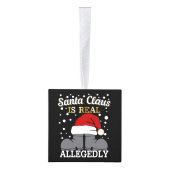 弁護士のクリスマス – サンタは実在疑わしい キューブオーナメント (右)