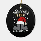 弁護士のクリスマス – サンタは実在疑わしい セラミックオーナメント (左)