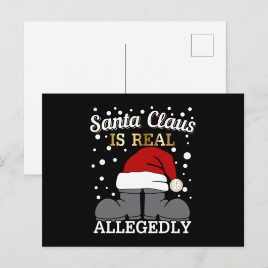 弁護士のクリスマス – サンタは実在疑わしい ポストカード (正面/裏面)
