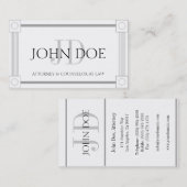 弁護士のコラムはW/Wを縞で飾ります 名刺 (正面/裏面)