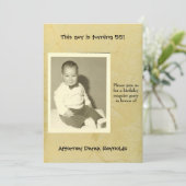 弁護士のサプライズ誕生日パーティー 招待状 (スタンド正面)