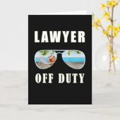 弁護士のサングラスパームビーチ休暇 カード (黄色い花)