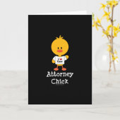 弁護士のシックなグリーティングカード カード (黄色い花)