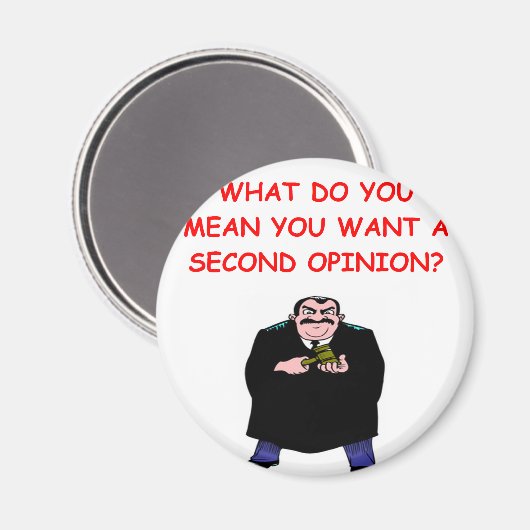 弁護士のジョークのギフトとtシャツ マグネット (正面/裏面)