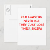 弁護士のジョーク ポストカード (正面/裏面)