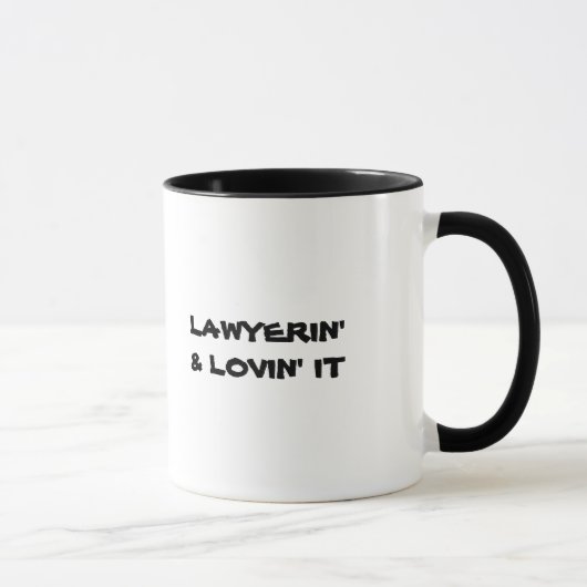 弁護士のマグ: Lawyerin及びLovinそれ マグカップ (右)