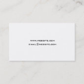 弁護士のモダンII -エレガントなシンプル、きれい 名刺 (裏面)